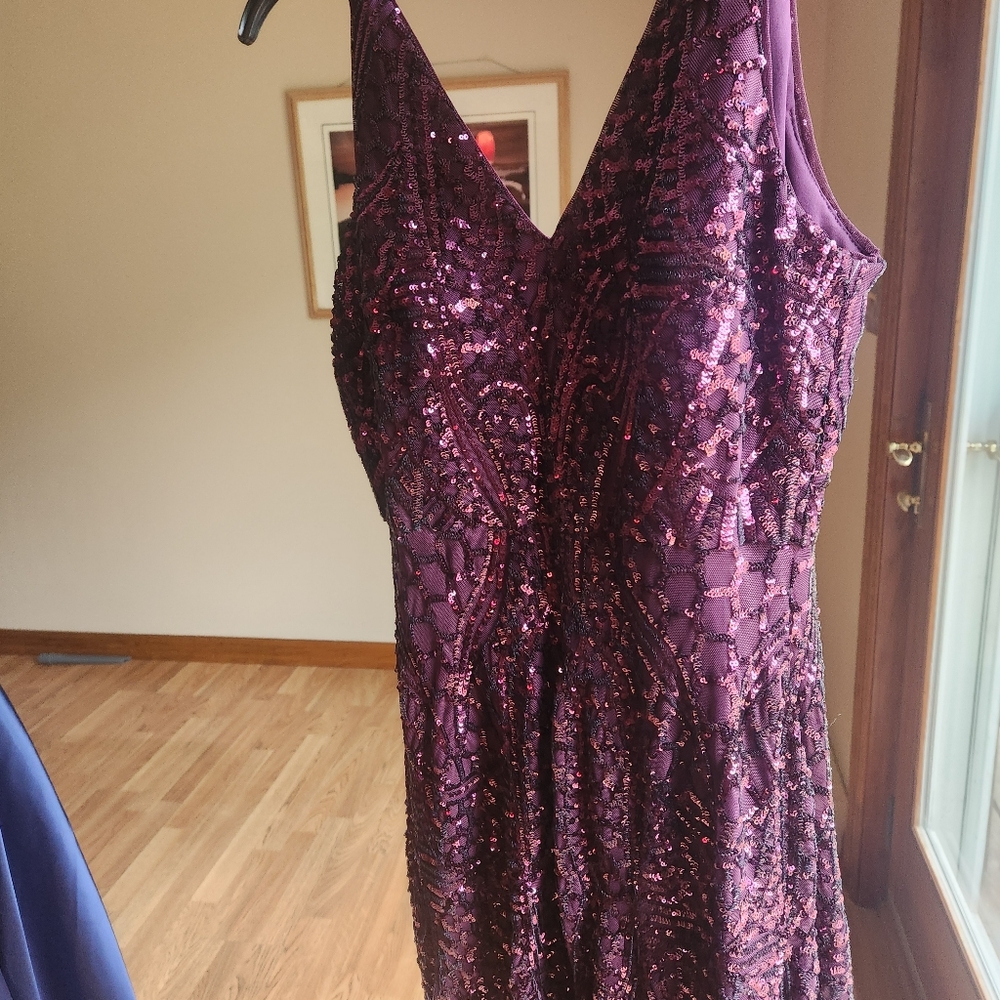 Purple mermaid dress